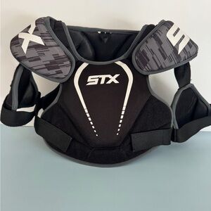 STX Lacrosse Youth S chest & arm protector. Meets NOCSAE standard. Certified.